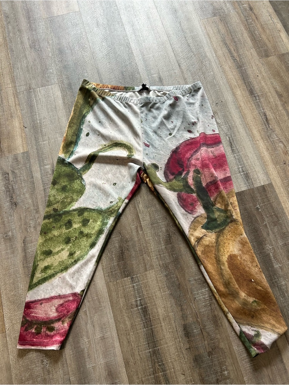 Made in Canada Floral Watercolor Print Leggings - Multicolor
